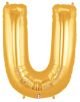 Betallic Large U Shaped Balloon, 40 Inch, Gold