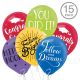 Amscan 110364 Balloons, 12 Inches, Multicolor