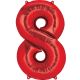 Anagram 28283 Number 4 Red Foil Balloon, 34 Inches