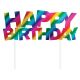 Rainbow Foil Happy Birthday Cake Topper, 1 Ct