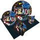 Birthdayexpress Graduation Party Supplies Congrats Grad Multi-Color Party Pack For 8