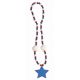 Forum Novelties 69723 Baseball Beads, Red/White/Blue, One Size, Pack Of 1