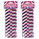 Forum Novelties Patriotic Paper Straws (24 Count)