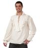 Rubies Adult Pirate Shirt, White, One Size Costume