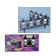 Forum Novelties 58468 Light Up Gothic Skull Halloween Fence, 24.5 Inchesw, Multicolor