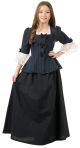 Girls Med (8-10)- Colonial Girl/Martha Washington Costume (No Wig)