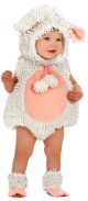 Princess Paradise Baby Girls Premium Laura The Lamb, White/Pink, 6-12 Months