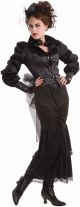 Womans Steampunk Victorian Lady Costume, Black, One Size