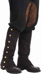 Forum Novelties Mens Adult Steampunk Suede Spats Costume Accessory, Black, One Size