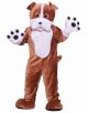 Forum Deluxe Plush Bulldog Mascot Costume, Brown, One Size