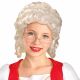 Forum Novelties Mrs. Santa/Colonial Girl Child Wig, White