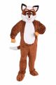 Forum Novelties Mens Promotional Fox Mascot Costume, Brown/White, One Size