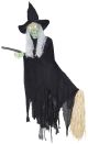 Lifesize Animated Flying Witch Halloween Decoration