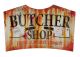 Sunstar Industries Butcher Shop Sign Metal Halloween Zombie Apacolypse Decoration Horror Prop