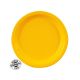 Solid Party Supplies Dessert Plate Yellow (8)