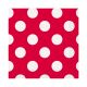 Red Polka Dot Beverage Napkins, 16Ct