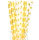 Yellow Polka Dot Paper Straws, 10Ct