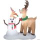 Morris AIRBLOWN CARIBOU SNOWMAN LARGE