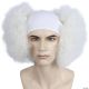 Morris BALD CURLY CLOWN WIG-WHITE