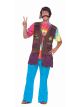 Forum Novelties Womens Generation Hippie Peace Vest, Multi, Standard