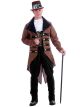 Forum Steampunk Jack Complete Costume, Brown, One Size