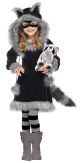 Baby Girl's Sweet Raccoon Toddler Costume, Large(4-6)