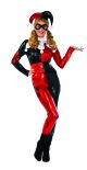 DC Comics Harley Quinn Deluxe Jumpsuit Costume Red Black Medium