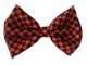 Checked Bow Tie (Black & Red)