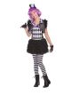 Hatter Madness Girls Costume (Black & White),Medium 6-8