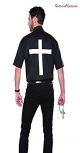 Halloween Wholesalers Halloween Wholesalers Holy Men's Shirt Black &