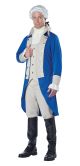 California Costumes Men's George Washington Costume, Blue/Tan, Large