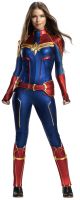 Women's Captain Marvel Adult Grand Heritage Costume, Small