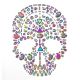 Craft Basics Martha Stewart Crafts Gemstone Skull Sticker 5.5 inches