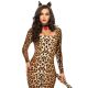 Leg Avenue Women's 3 Piece Cougar Catsuit Costume Leopard X Small