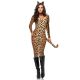 Leg Avenue Women's Cougar Catsuit Costume Leopard X Large