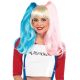 Leg Avenue  Blonde Wig With Detachable Pink and Blue Pigtails Multi One Size