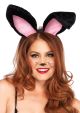 Women's Plush Bunny Ears Black One Sizes Fit Most