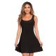 Leg Avenue Basic Skater Style Women's Adult Costume Dress Black Small