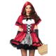 Women'S Gothic Red Riding Hood Costume, White, X-Large