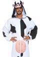 Leg Avenue Men's Unisex Cow Onesie Costume One Size