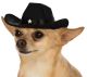 Pet Cowboy Hat Black Medium-Large