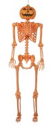 Seasons Pumpkin Head Skeleton Orange 60