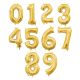 Amscan 3307530 Air?Filled Letter 0 Inches Balloons, 16 Inches, Gold