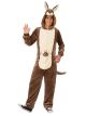 Rubies Unisex-Adults Opus Collection Comfy Wear Kangaroo Costume, Brown/Tan, S-M