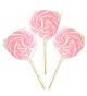 Pink Swirl 3 Inches Lollipops (12 Count)