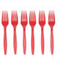 Red Plastic Forks