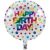 Creative Converting 331788 Metallic Balloon, 18 Inches, Rainbow Foil Birthday, 7.8 Inches,Multicolor