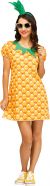 Women's Pineapple Flirty Fruit, Yellow, S/M Size 2-8