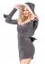 Women'S Cozy Shark Costume, Grey, Medium